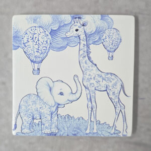 ΚΕΡΑΜΙΚΟ ΣΟΥΒΕΡ ΜΕ ΕΚΤΥΠΩΣΗ ΖΩΑΚΙΑ ΣΑΦΑΡΙ ΜΠΛΕ