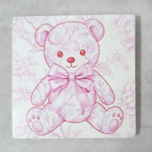 ΚΕΡΑΜΙΚΟ ΣΟΥΒΕΡ ΜΕ ΕΚΤΥΠΩΣΗ ΑΡΚΟΥΔΑΚΙ ΡΟΖ TOILE DE JOUY