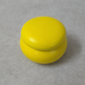 Κεραμικό μακαρόν μονοχρώμο κίτρινο