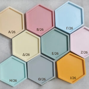 Κεραμικά χρωματιστά σουβέρ για μπομπονιέρα