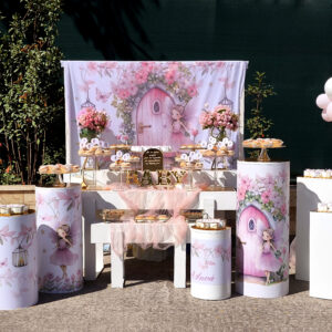 Στολισμός βάπτισης με θέμα νεράιδα.