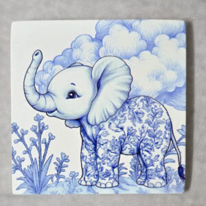 ΚΕΡΑΜΙΚΟ ΣΟΥΒΕΡ ΜΕ ΕΚΤΥΠΩΣΗ ΕΛΕΦΑΝΤΑΚΙ ΣΑΦΑΡΙ ΜΠΛΕ