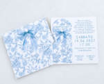 TOILE DE JOUY ΦΑΚΕΛΟΣ ΚΟΥΤΙ ΠΡΟΣΚΛΗΣΗ ΓΑΛΑΖΙΟ